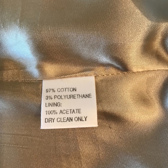 💖HOST PICK💖NWOT St. John Cotton Khaki Short Trench Coat - Picture 11 of 11